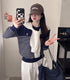 Stripes around Neck Pullover Sweater
